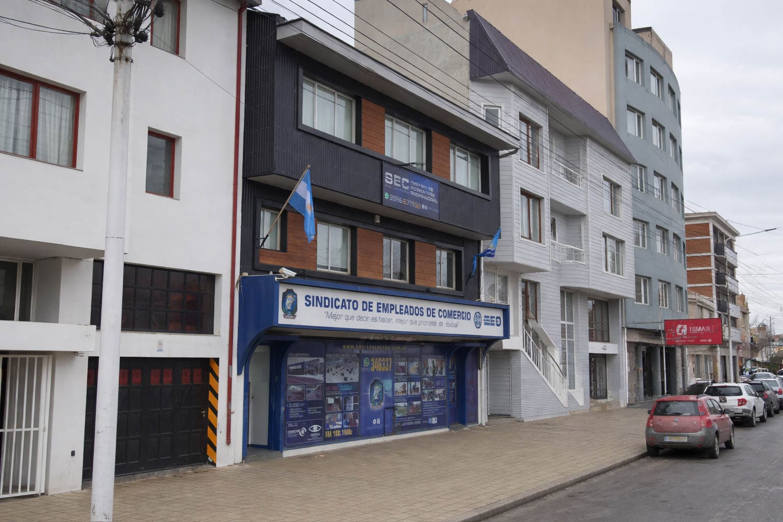 Edificio del Polideportivo SEC en Río Gallegos