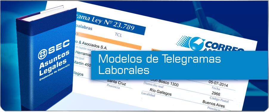 Modelos de Telegramas Laborales - Sindicato de Empleados de Comercio de  Santa Cruz