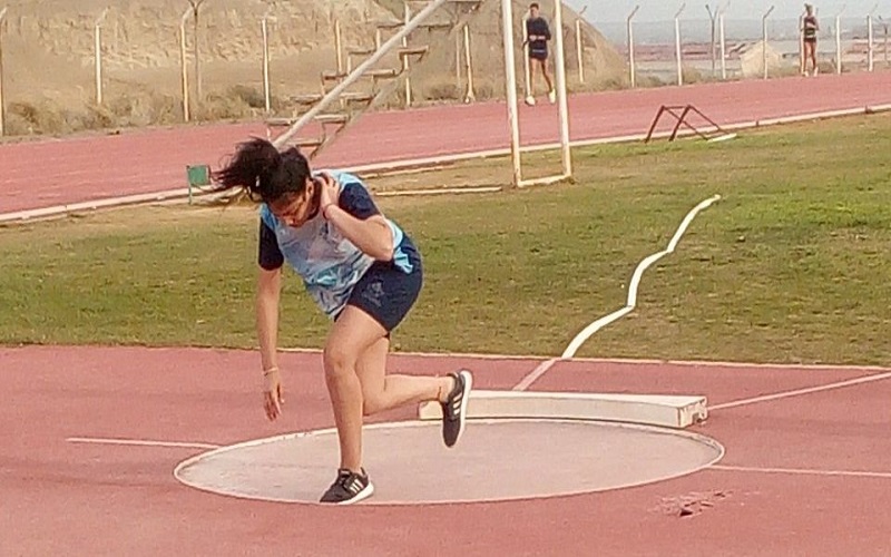 Karla Rivas atleta que representa al Semco de Río Gallegos fue primera en Comodoro
